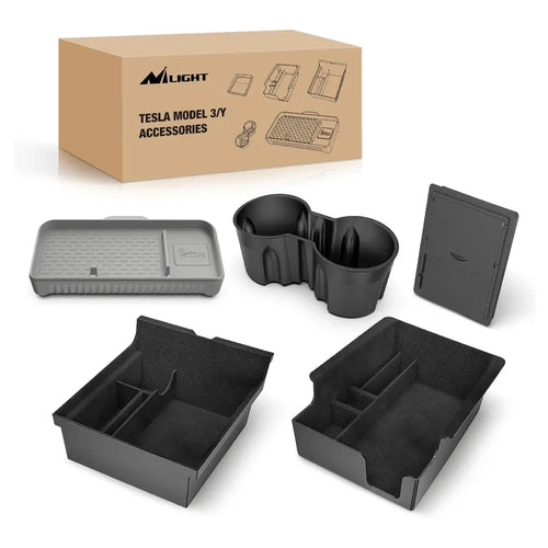 Nilight 2021 2022 2023 Tesla Model 3 2021-2024 Model Y Utility Accessories 5-Pack