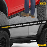Nilight 2021 2022 2023 2024 Ford Bronco 2/4 Doors with The Rock Rails 4Pcs Heavy-Duty Running Boards Side Steps, view 4