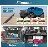 Nilight 2021 2022 2023 2024 Ford Bronco 4-Door Retractable Trunk Cargo Cover, view 2