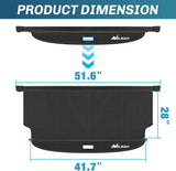 Nilight 2021 2022 2023 2024 Ford Bronco 4-Door Retractable Trunk Cargo Cover, view 4