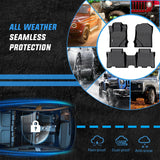Nilight 2021 2022 2023 2024 2025 Ford Bronco 4 Door TPE Floor Mats, view 5