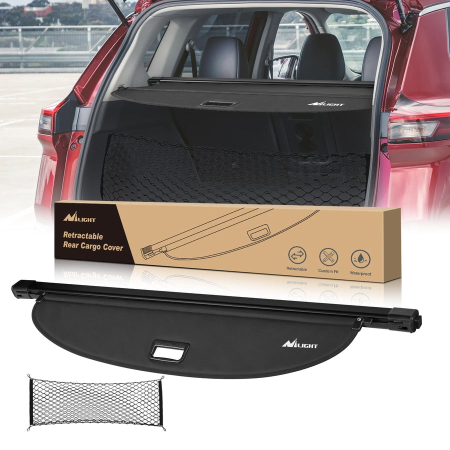 Nilight 2021 2022 2023 2024 2025 Nissan Rogue Retractable Trunk Cargo Cover With Trunk Storage Net