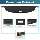 Nilight 2021 2022 2023 2024 2025 Nissan Rogue Retractable Trunk Cargo Cover With Trunk Storage Net, view 3