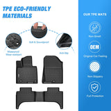 Nilight Floor Mats for Hyundai Santa Cruz 2022 2023 2024 2025 All Weather Custom Fit Heavy Duty Floor Liners, view 3