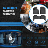 Nilight Floor Mats for Hyundai Santa Cruz 2022 2023 2024 2025 All Weather Custom Fit Heavy Duty Floor Liners, view 5