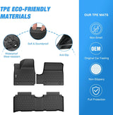 Nilight 2022 2023 2024 2025 Hyundai IONIQ 5 SE Standard Range SE SEL Movable Console TPE Floor Mats, view 3