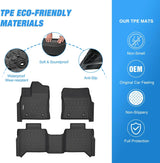 Nilight 2022 2023 2024 2025 2026 Toyota Tundra CrewMax Cab TPE Floor Mats, view 3