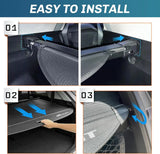 Nilight 2023 2024 Honda CRV Retractable Trunk Cargo Cover, view 5