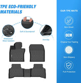 Nilight 2023 2024 2025 Toyota Prius Prime PHEV TPE Floor Mats, view 3