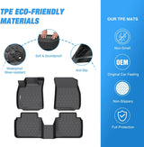 Nilight 2023 2024 2025 Honda Accord Include Hybrid TPE Floor Mats, view 3