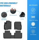 Nilight 2023 2024 2025 Honda HRV TPE Floor Mats, view 3