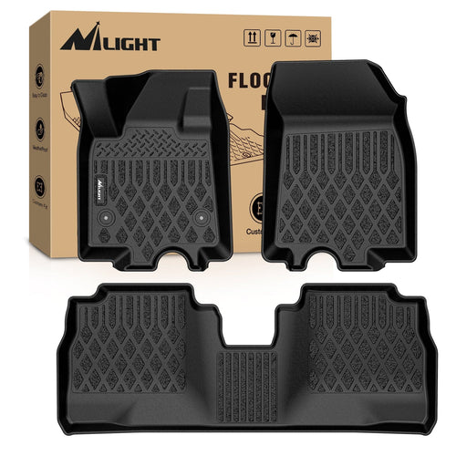 Nilight TPE Floor Mats for Chevy Equinox EV Only 2024 2025 2026 All Weather Custom Fit Heavy Duty Floor Liners