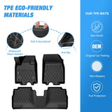 Nilight TPE Floor Mats for Chevy Equinox EV Only 2024 2025 2026 All Weather Custom Fit Heavy Duty Floor Liners, view 3