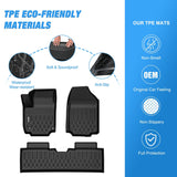 Nilight TPE Floor Mats for Chevy Equinox GMC Terrain (Fuel Model Only) 2025 2026 All Weather Custom Fit Heavy Duty Floor Liners, view 3