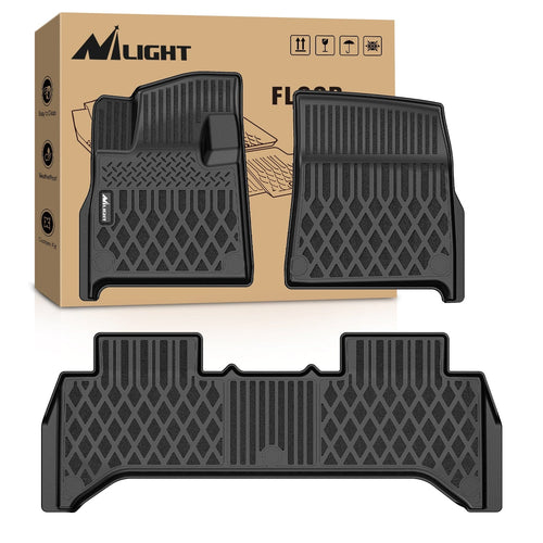 Nilight Floor Mats for Rivian R1T 2025 2026 All Weather Custom Fit Heavy Duty Floor Liners