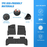 Nilight Floor Mats for Rivian R1T 2025 2026 All Weather Custom Fit Heavy Duty Floor Liners, view 3