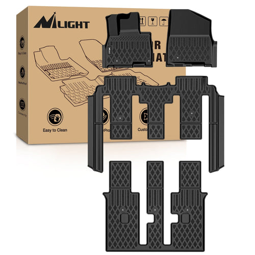 Nilight 2025 2026 Kia Carnival Hybrid 8 Seat TPE Floor Mats (25% OFF Final Checkout)