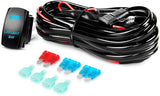 Nilight 20 Inch 126W Double Row Spot Flood Led Light Bar Kit | 12FT Wire, view 6