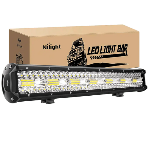 Nilight 20 Inch 42000LM Triple Row Spot Flood LED Light Bar