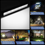 Nilight 20 Inch 420W Triple Row Spot Flood Led Light Bar | 4Pcs 4 Inch 60W Triple Row Combo Light Pods, view 6