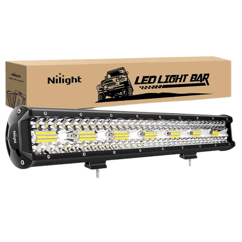 Nilight 20 Inch 420W Triple Row Spot Flood Led Light Bar