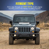 Nilight 20 Inch Light Bar Hood Mounts For Jeep Wrangler JK 2007 2008 2009 2010 2011 2012 2013 2014 2015 2016 2017, view 2