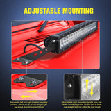 Nilight 20 Inch Light Bar Hood Mounts For Jeep Wrangler JK 2007 2008 2009 2010 2011 2012 2013 2014 2015 2016 2017, view 6