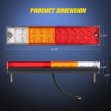 Nilight 20 Leds Tri-color Iron Frame Taillight (Pair), view 2