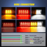 Nilight 20 Leds Tri-color Iron Frame Taillight (Pair), view 4