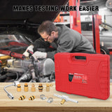 Nilight 20pcs 0-100 PSI Fuel Injection Pump Pressure Gauge Petrol Engine Diagnostic Tester Kit, view 6