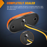 Nilight 2.5Inch Oval Amber 2 Diode LED Side Marker Light 20PCS, view 4