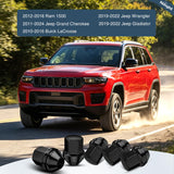 Nilight 20PCS M14x1.5 Lug Nuts Compatible with 2012-2018 Ram 1500 | for 2019-2022 Jeep Wrangler/Gladiator 2011-2024 Grand Cherokee One-Piece Solid Black Steel OEM Factory Wheel Nuts Replace, view 3