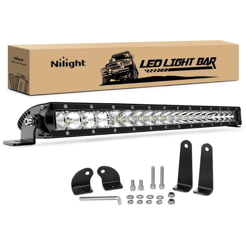 Nilight 21 Inch 100W Slim Spot Flood Led Light Bar