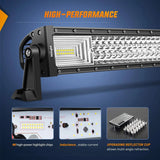 Nilight 22 Inch 270W 27000LM Triple Row Spot Flood LED Light Bar (25% OFF Final Checkout), view 5