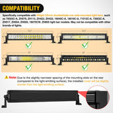 Nilight 22 Inch Spot Flood Combo LED Light Bar Black Cover | Protective Durable Polycarbonate Lens, Waterproof Dustproof Scratch-Proof for Side-Mounted Bumper Off Road Driving Fog Lamp, view 4