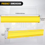 Nilight 22 Inch Spot Flood Combo LED Light Bar Yellow Cover | Protective Durable Polycarbonate Lens, Waterproof Dustproof Scratch-Proof for Side-Mounted Bumper Off Road Driving Fog Lamp, view 2