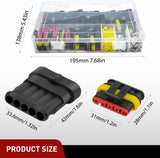 Nilight 220PCS 5 Pin Electrical Connector ‎Plug Male Female Terminal Wire Connector, view 2