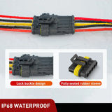Nilight 220PCS 5 Pin Electrical Connector ‎Plug Male Female Terminal Wire Connector, view 5