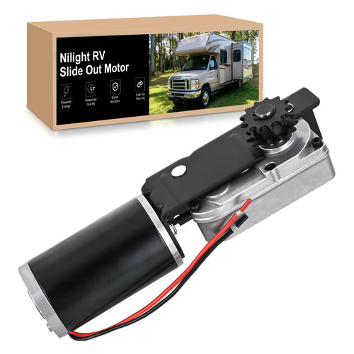Nilight 225008 RV Slide Out Motor Gear Housing BAL Accu-Slide R25076 | Replace for R25076-1 R25074 & R25075 400:1 Gear Ratio 13-Tooth Sprocket for Travel Trailer Camper