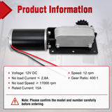 Nilight 225008 RV Slide Out Motor Gear Housing BAL Accu-Slide R25076 | Replace for R25076-1 R25074 & R25075 400:1 Gear Ratio 13-Tooth Sprocket for Travel Trailer Camper, view 2