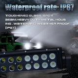 Nilight 22 Inch 120W Double Row Black Spot Flood LED Light Bar, view 3