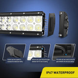 Nilight 22 Inch 120W Double Row Curved Spot Flood LED Light Bar, view 2