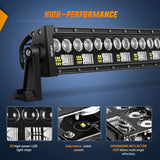 Nilight 22 Inch 150W 15000LM Double Row 7D Lens Spot Flood LED Light Bar, view 3