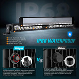 Nilight 22 Inch 19LED Single Row Spot Screw-Less Night Vision LED Light Bar | 16AWG Wire 5Pin Switch, view 6
