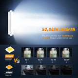 Nilight 22 Inch 480W Spot Flood Combo White Case Led Light Bar, view 4