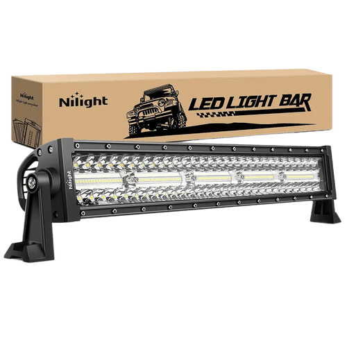 Nilight 22 Inch 480W Triple Row Spot Flood LED Light Bar