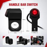 Nilight 7/8 Inch Motorcycle Handlebar Switch Control, view 2