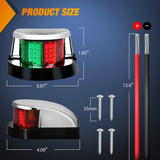 Nilight 24 Leds Red Green Marine LED Port Starboard Signals Lights, view 2