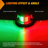 Nilight 24 Leds Red Green Marine LED Port Starboard Signals Lights, view 3
