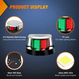 Nilight 24 Leds Red Green Marine LED Port Starboard Signals Lights, view 4